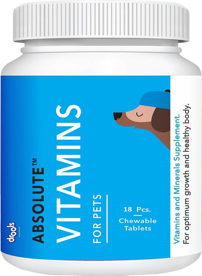 Drools Absolute Vitamin Tablet for All pet Supplement, 18 Pieces - Image 1